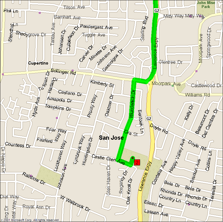 1031 Wood Duck Ave, Santa Clara, CA 95051 to Murdoch Park